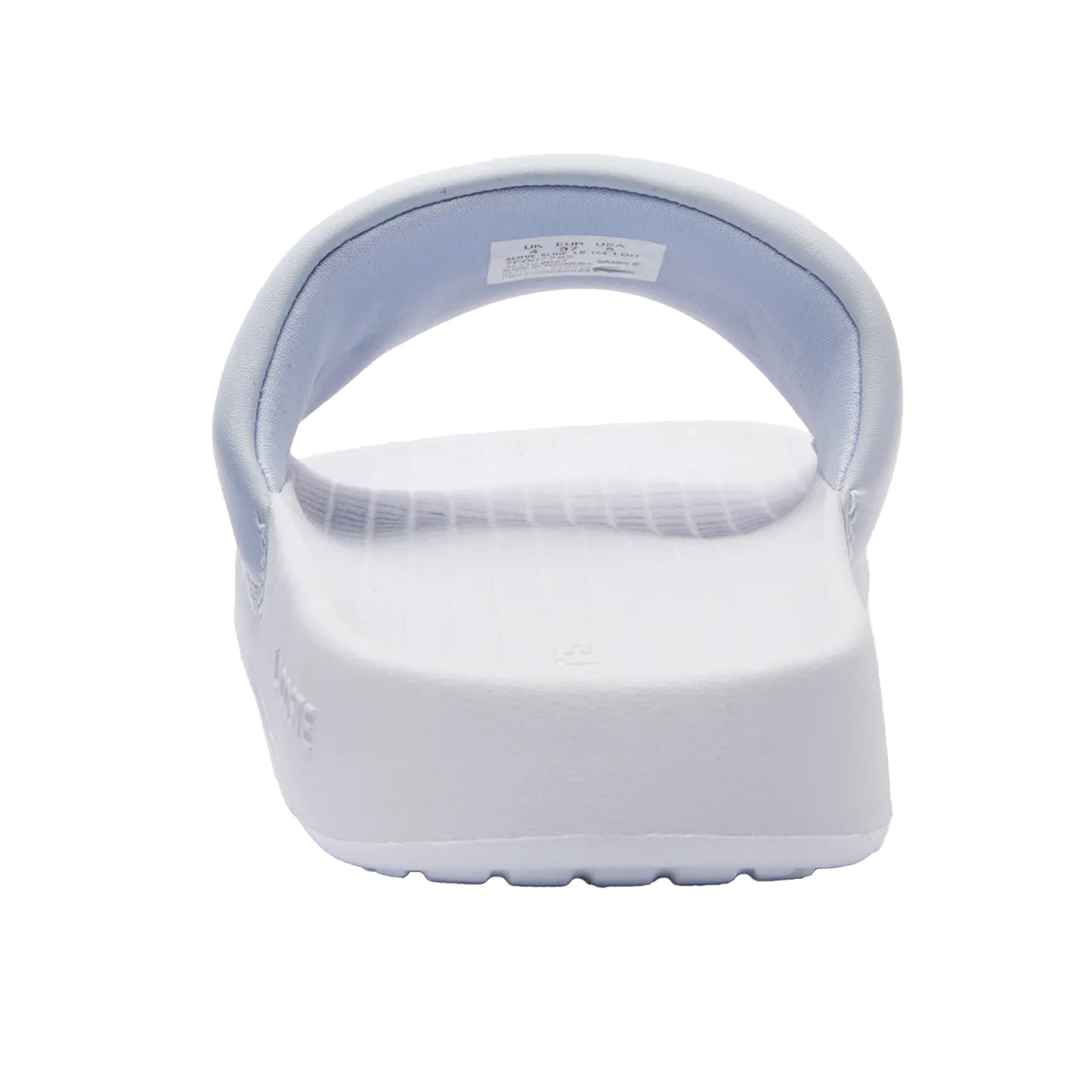 Light Blue - Back - Lacoste Childrens-Kids Serve 1.0 Synthetic Sliders