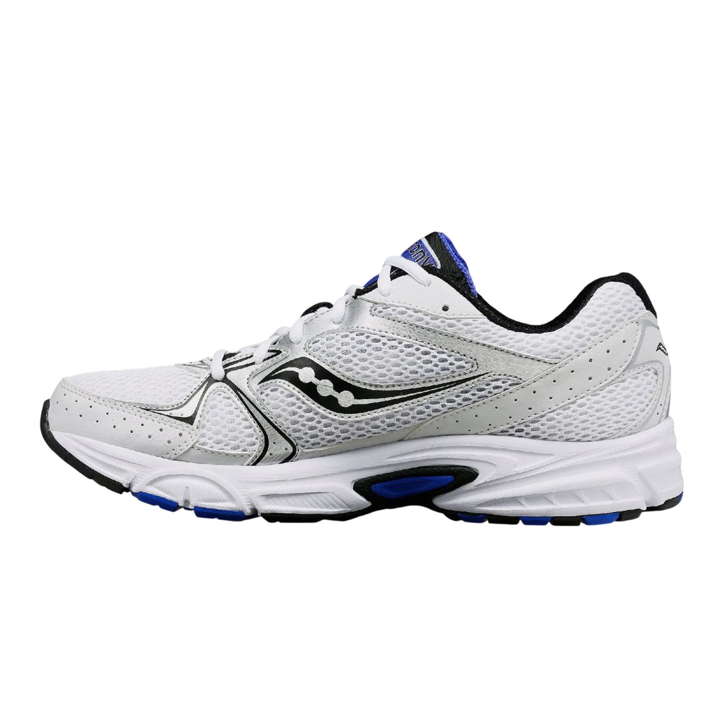 White-Royal Blue - Side - Saucony Unisex Adult Ride Milennium Trainers