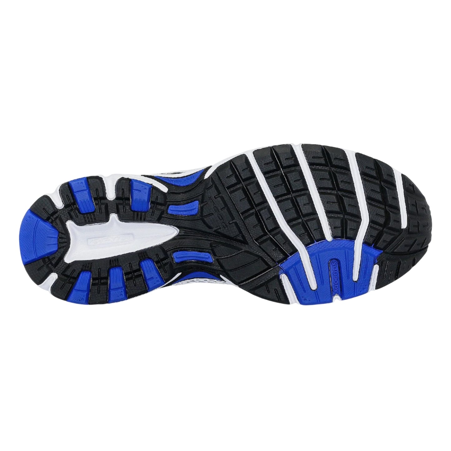 White-Royal Blue - Close up - Saucony Unisex Adult Ride Milennium Trainers