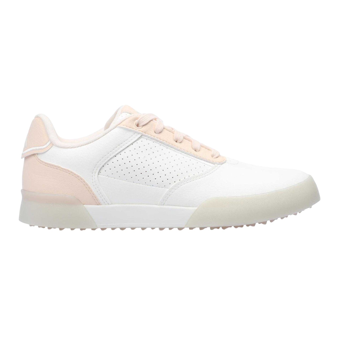 White - Front - Adidas Womens-Ladies Retrocross Spikeless Leather Golf Shoes