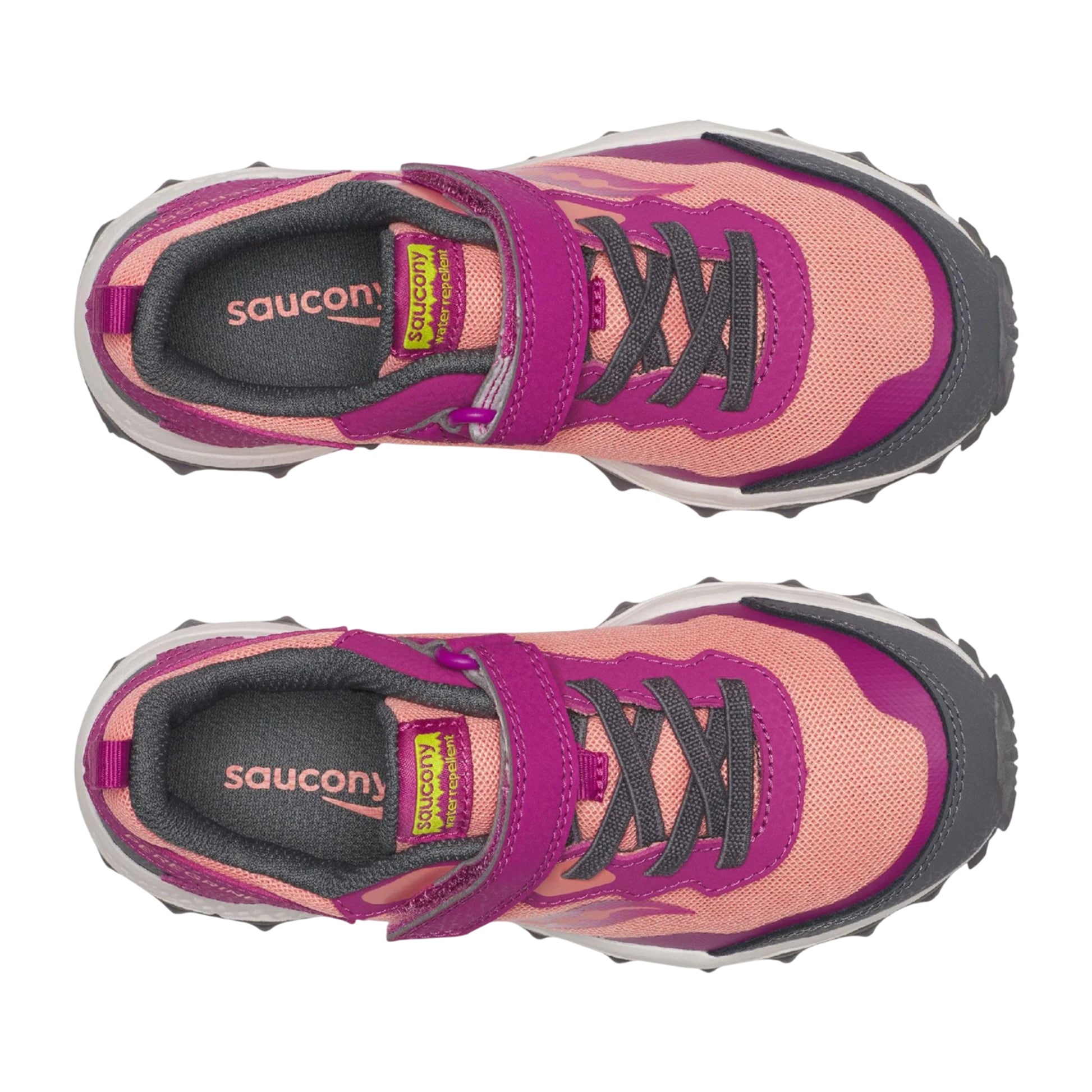 Red - Lifestyle - Saucony Childrens-Kids Peregrine 15 Running Trainers