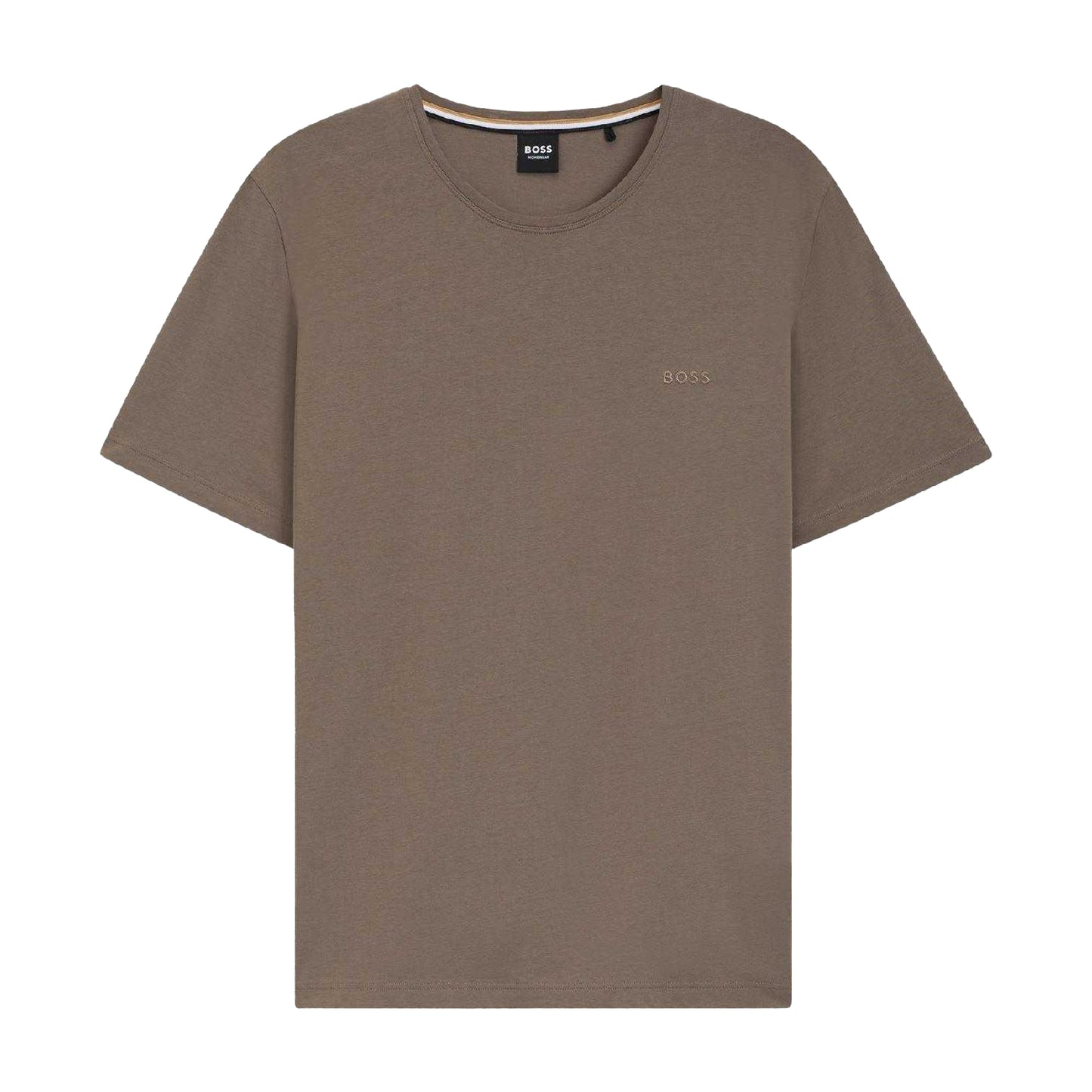 Brown - Front - Boss Mens Mix&Match Regular T-Shirt