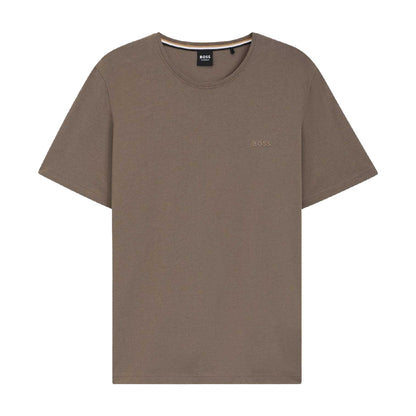 Brown - Front - Boss Mens Mix&Match Regular T-Shirt