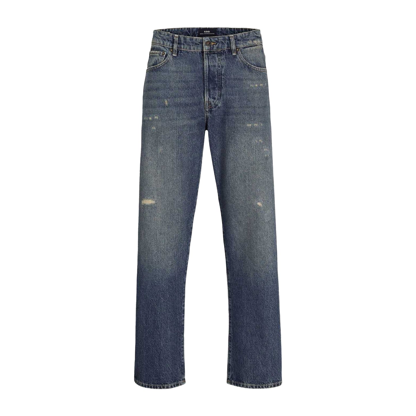 Blue - Front - Jack And Jones Mens Royal RE 366 Loose Fit Jeans