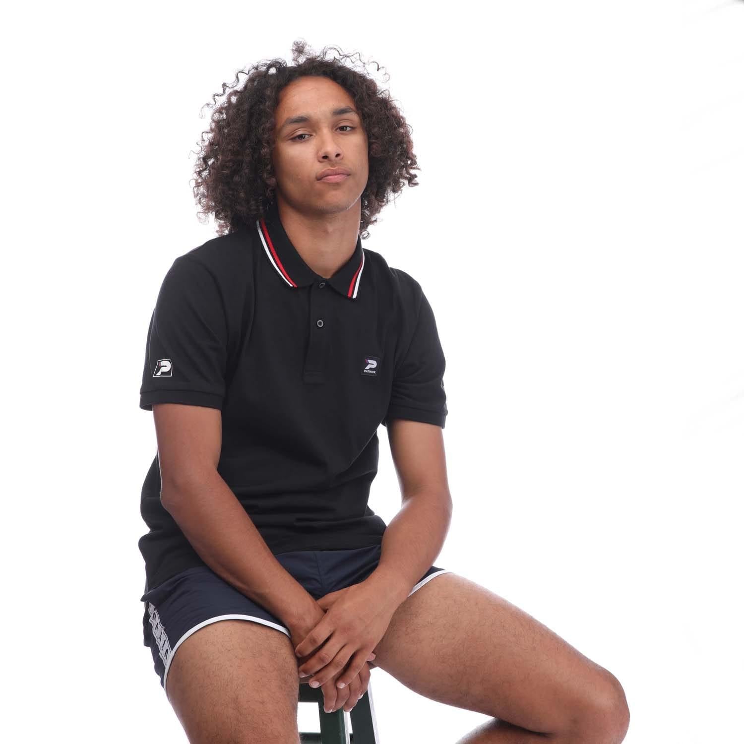 Black - Side - Patrick Unisex Adult Grenoble Polo Shirt