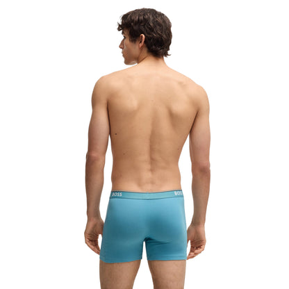 Multicoloured - Back - Boss Mens Power Boxer Shorts (Pack of 3)