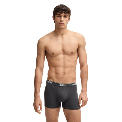 Multicoloured - Side - Boss Mens Power Boxer Shorts (Pack of 3)
