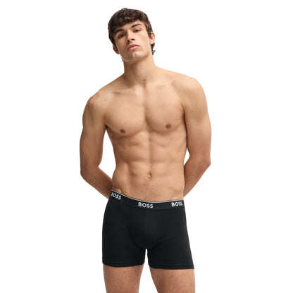 Multicoloured - Lifestyle - Boss Mens Power Boxer Shorts (Pack of 3)