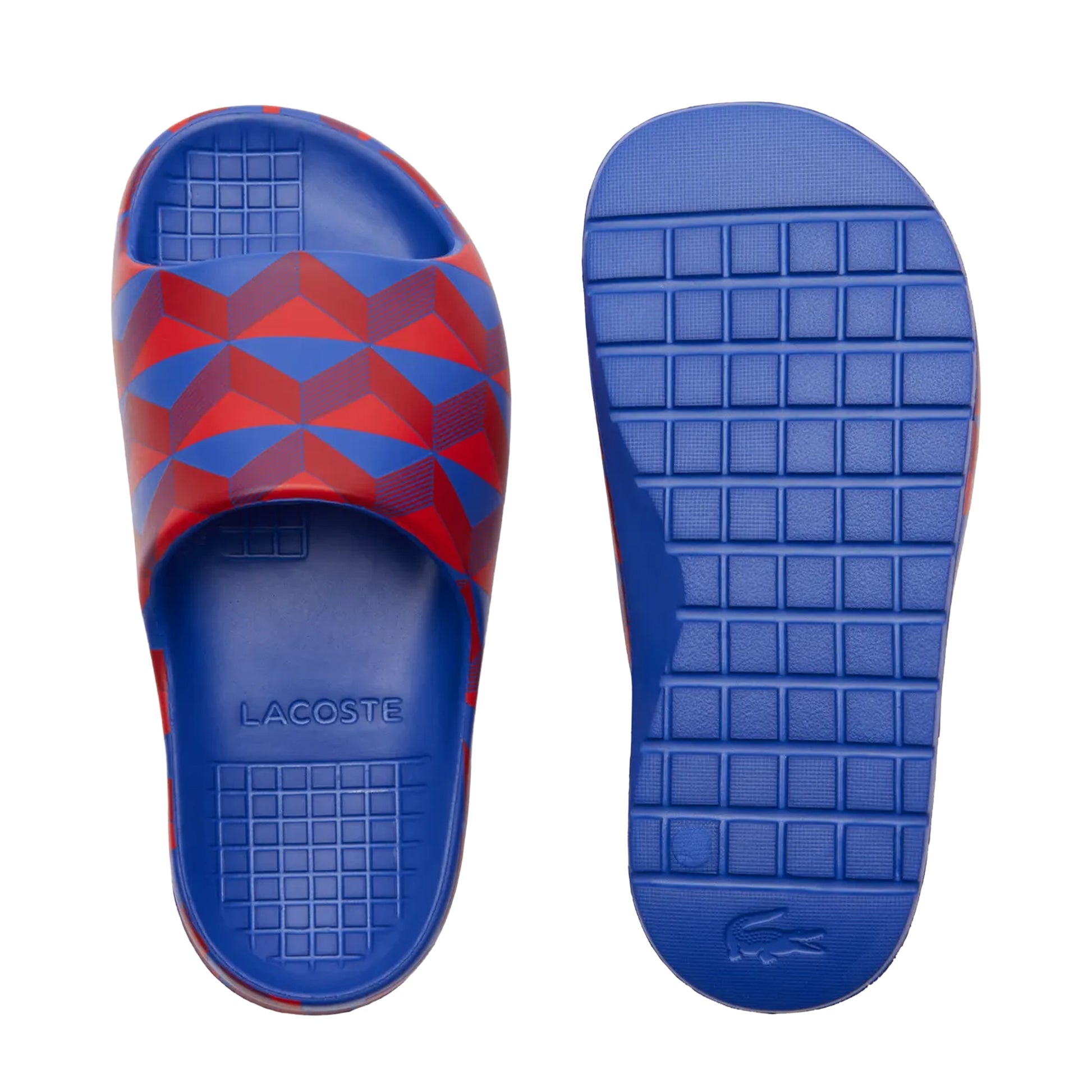 Red-Navy - Lifestyle - Lacoste Womens-Ladies Serve 2.0 Sliders