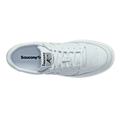 White - Lifestyle - Saucony Mens Jazz Leather Court Trainers