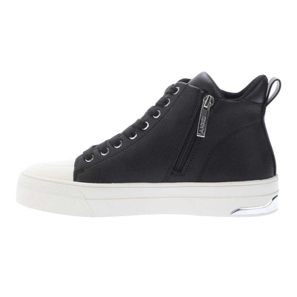 Black - Back - DKNY Womens-Ladies Yaser Star Leather Lace Up Ankle Boots