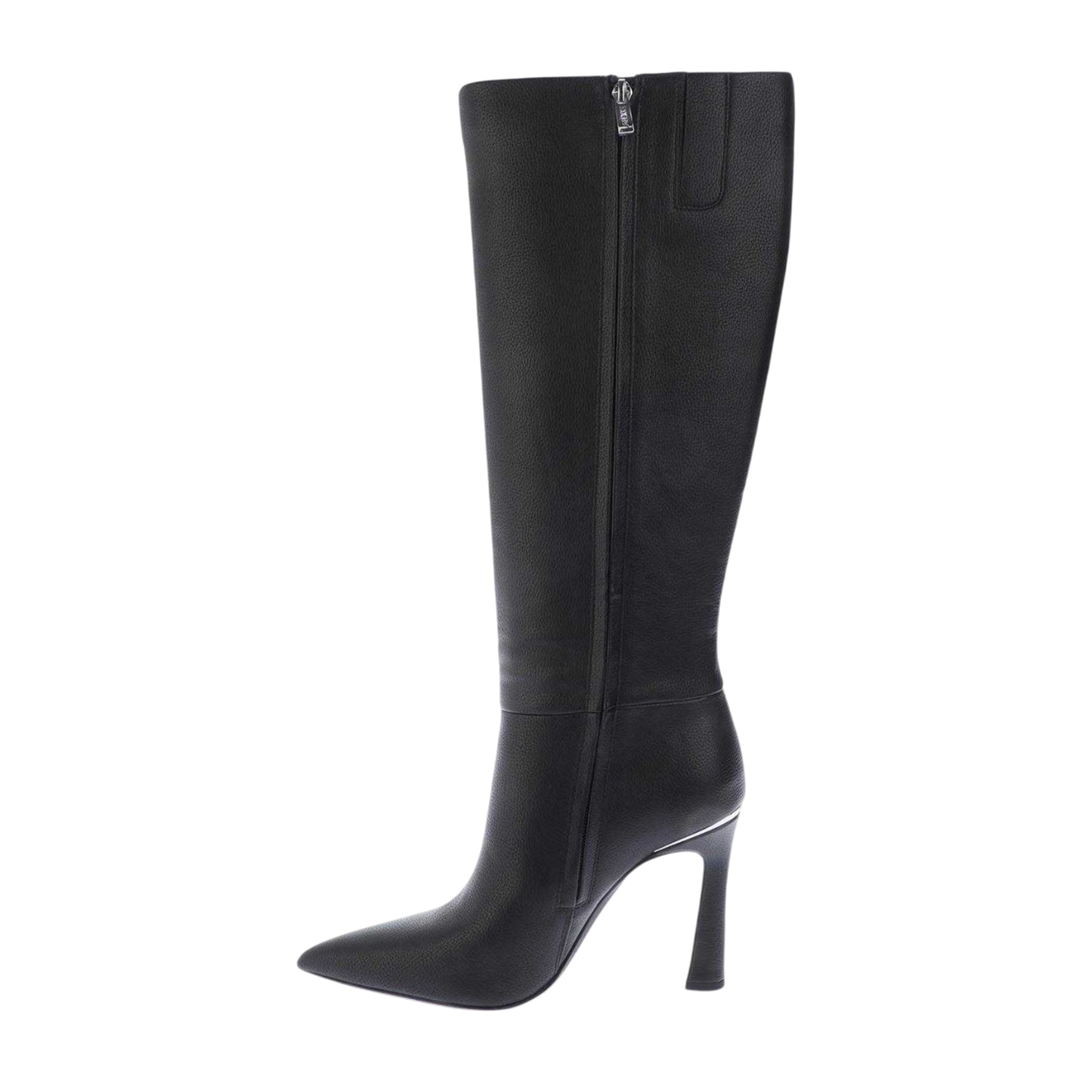 Black - Back - DKNY Womens-Ladies Carmel Faux Leather Knee-High Boots