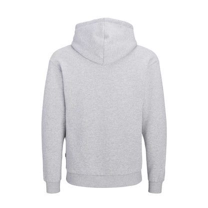 Grey - Back - Jack And Jones Mens Bradley Plus Hoodie