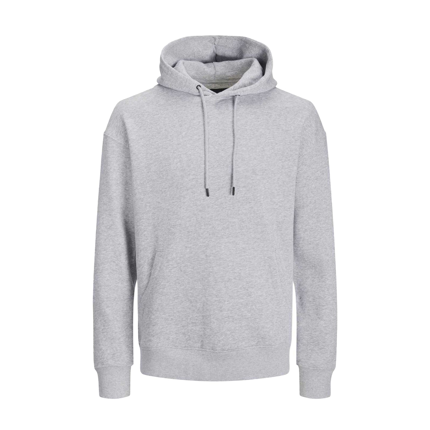 Grey - Front - Jack And Jones Mens Bradley Plus Hoodie