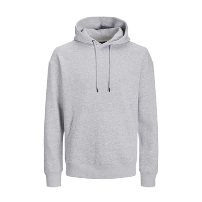 Grey - Front - Jack And Jones Mens Bradley Plus Hoodie