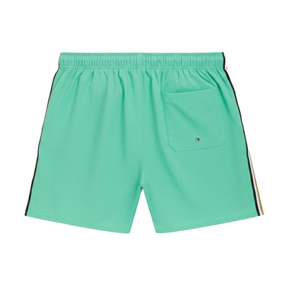 Green - Back - Boss Mens Iconic Logo Swim Shorts