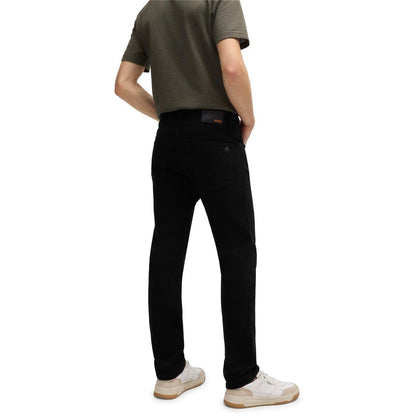 Black - Back - Boss Mens Delaware BC-L-C Slim Leg Jeans