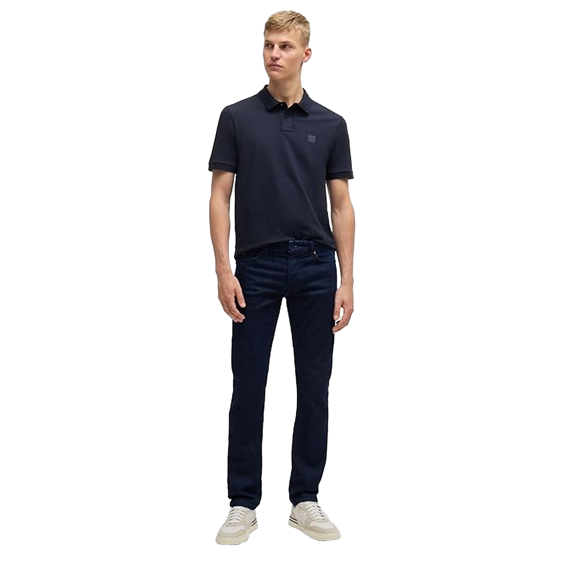 Navy - Lifestyle - Boss Mens Delaware BC-L-C Slim Leg Jeans