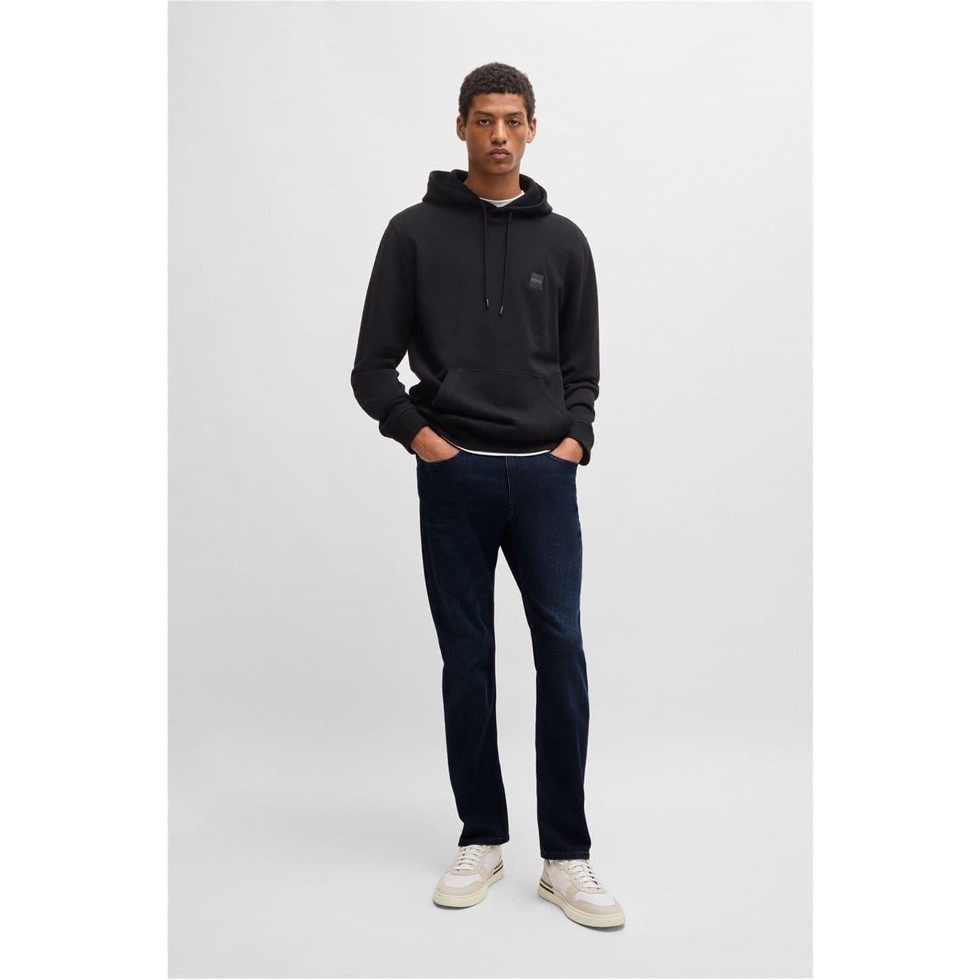 Dark Blue - Side - Boss Mens Delaware BC-L-C Slim Leg Jeans