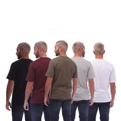 Multicoloured - Back - Jack And Jones Mens Speed T-Shirt (Pack of 5)