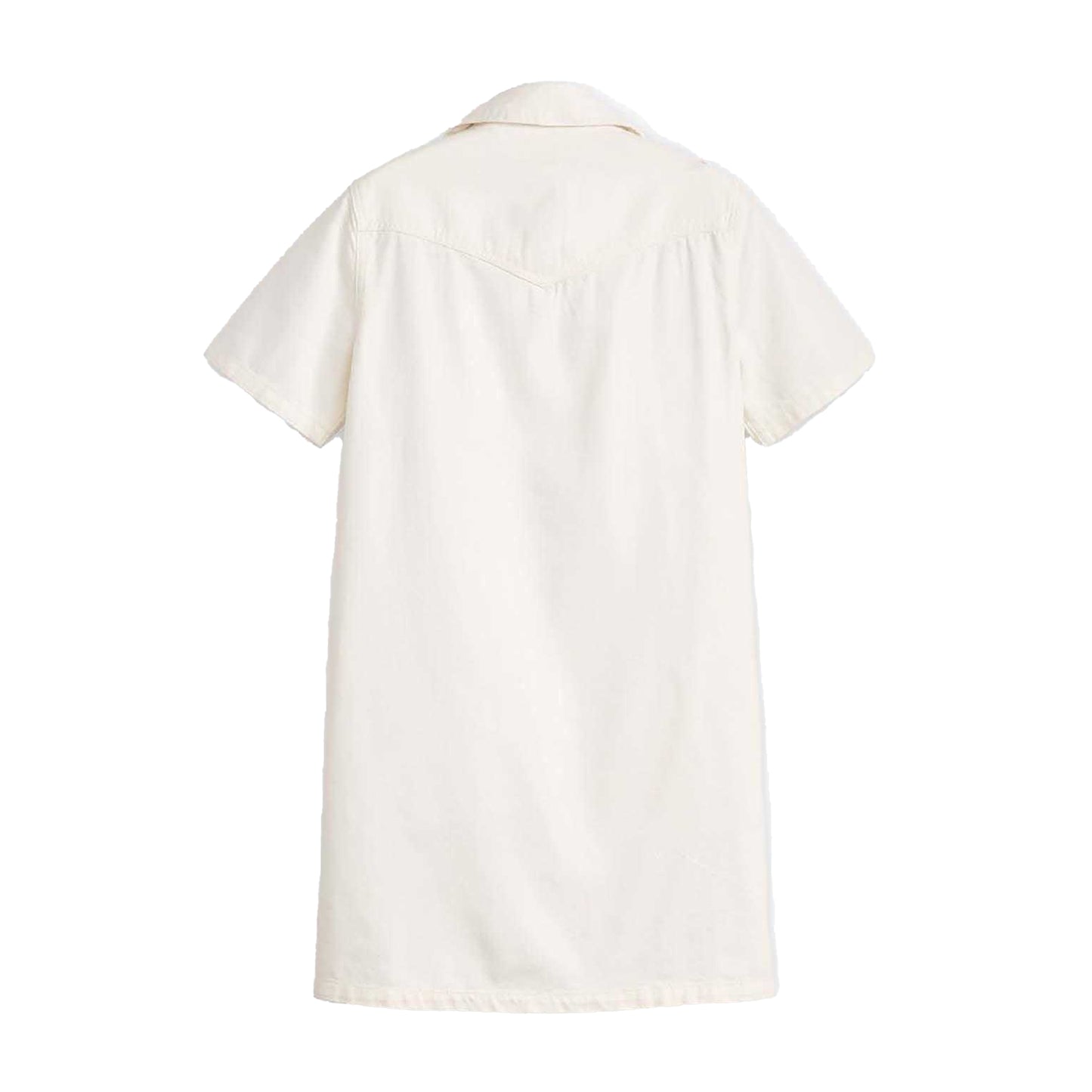 White - Back - Levis Womens-Ladies Louisa Denim Dress