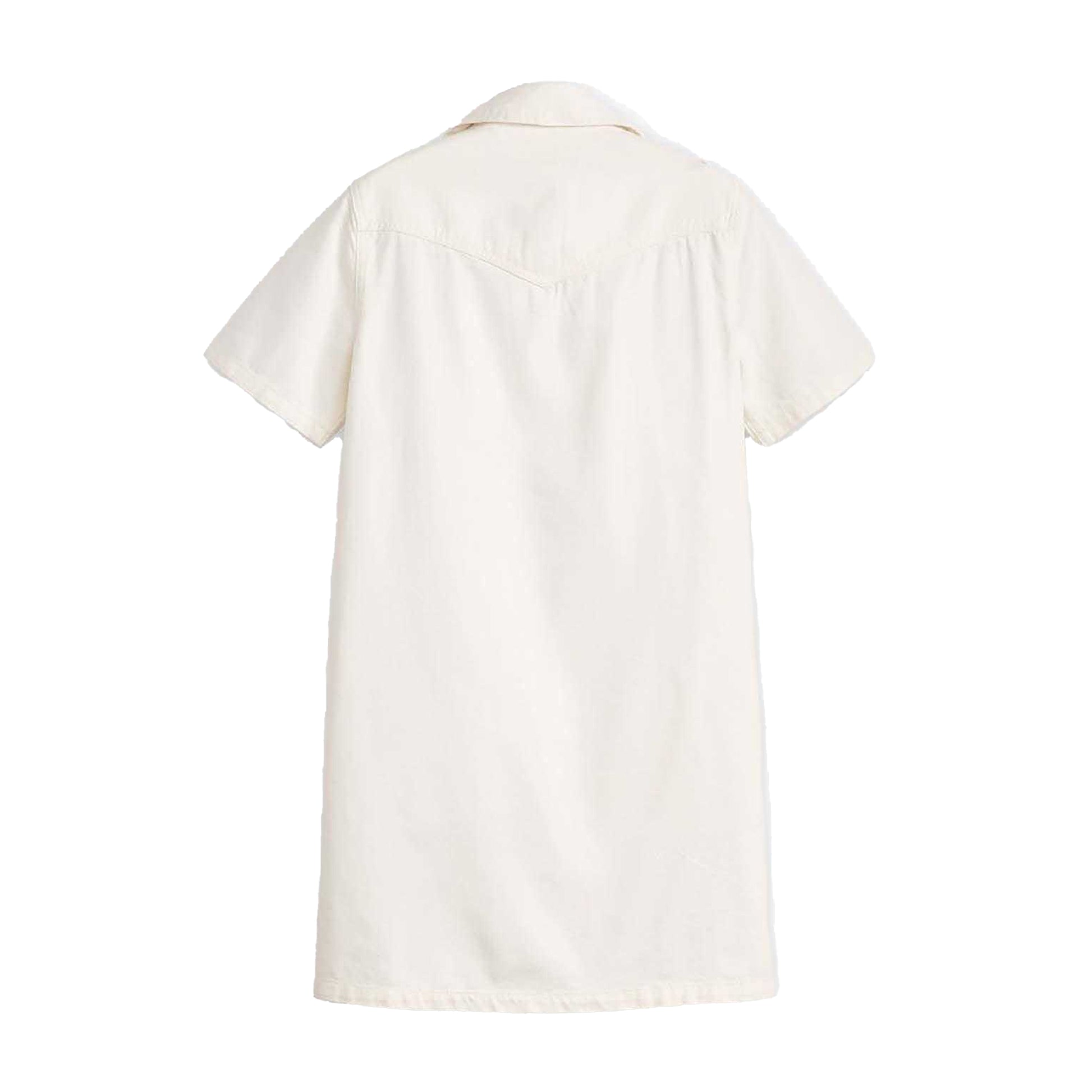 White - Back - Levis Womens-Ladies Louisa Denim Dress