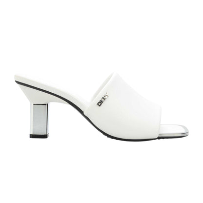 White - Front - DKNY Womens-Ladies Keke Sandals