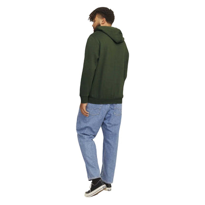 Green - Back - Jack And Jones Mens Logo Hoodie