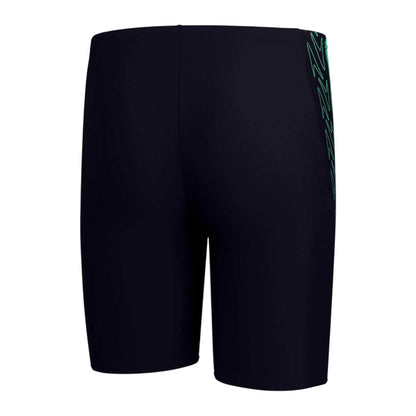 Navy-Green - Back - Speedo Childrens-Kids Hyperbloom Splice Jammer Shorts