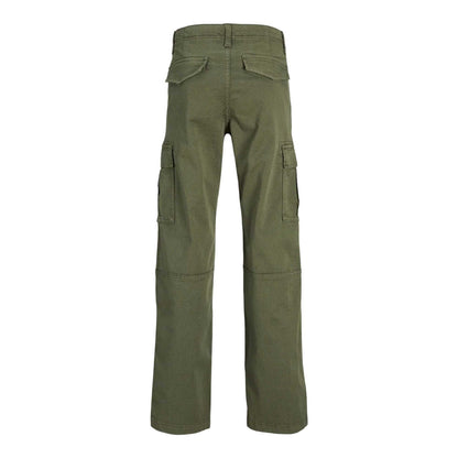 Green - Back - Jack And Jones Boys Kane Harlow Cargo Trousers