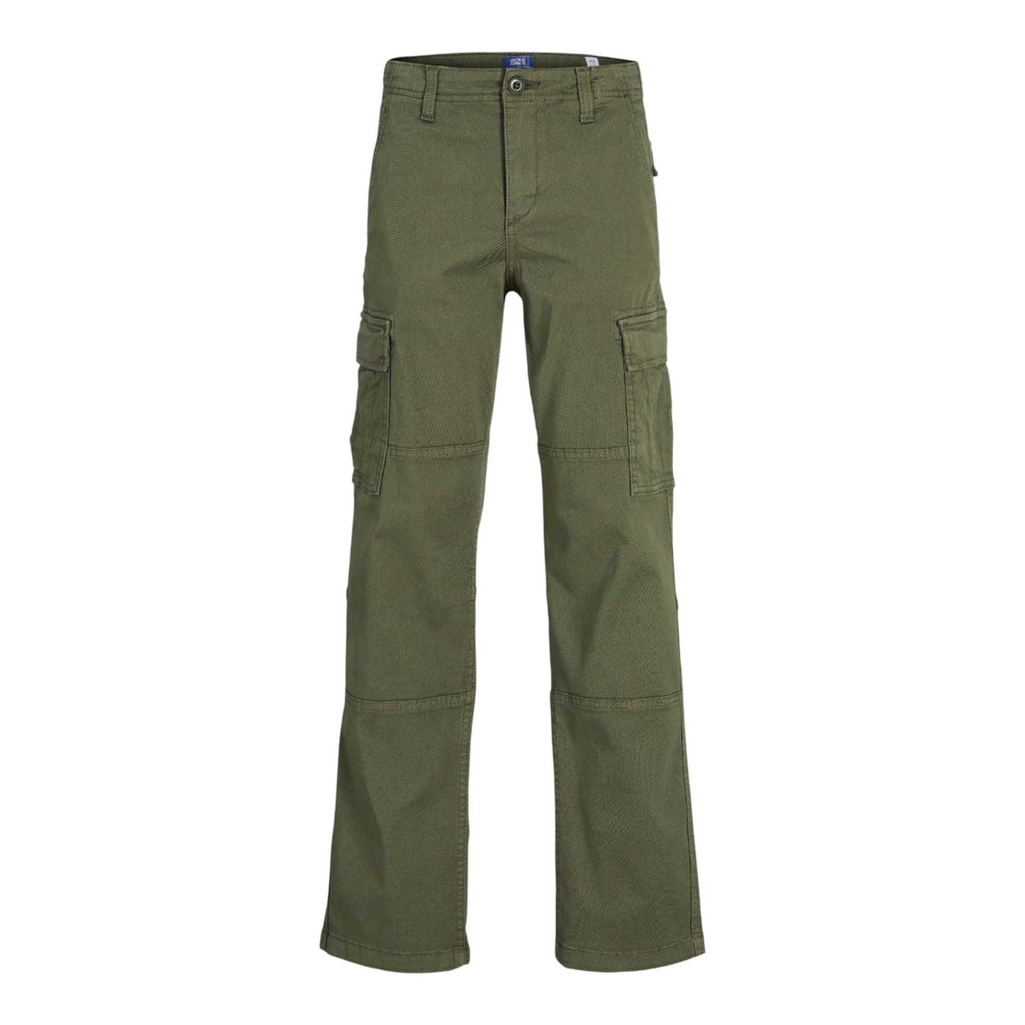 Green - Front - Jack And Jones Boys Kane Harlow Cargo Trousers