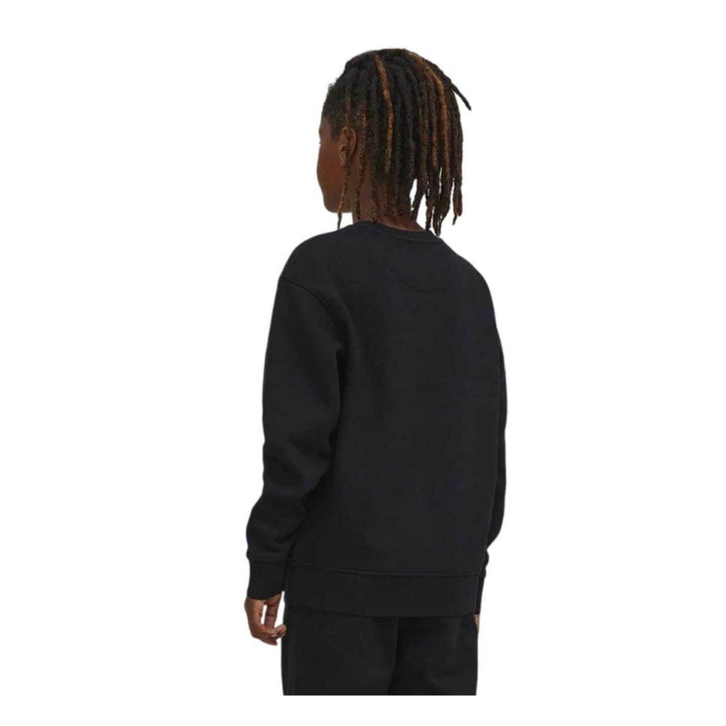 Black - Back - Jack And Jones Boys Vesrebro Crew Neck Sweatshirt