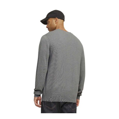 Grey - Back - Jack And Jones Mens Brooks Relaxed Fit Sweatshirt