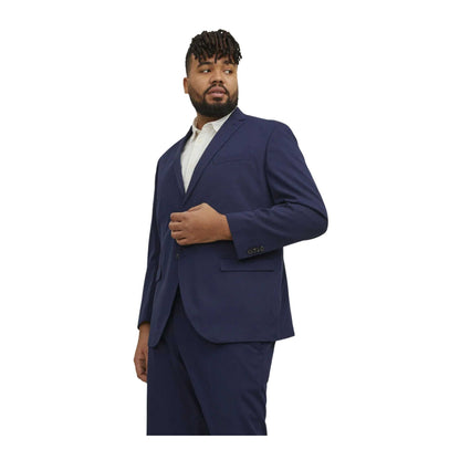 Blue - Side - Jack And Jones Mens Franco Slim Blazer