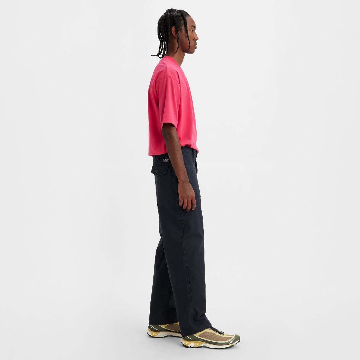 Black - Side - Levis Mens Skate Cargo Trousers