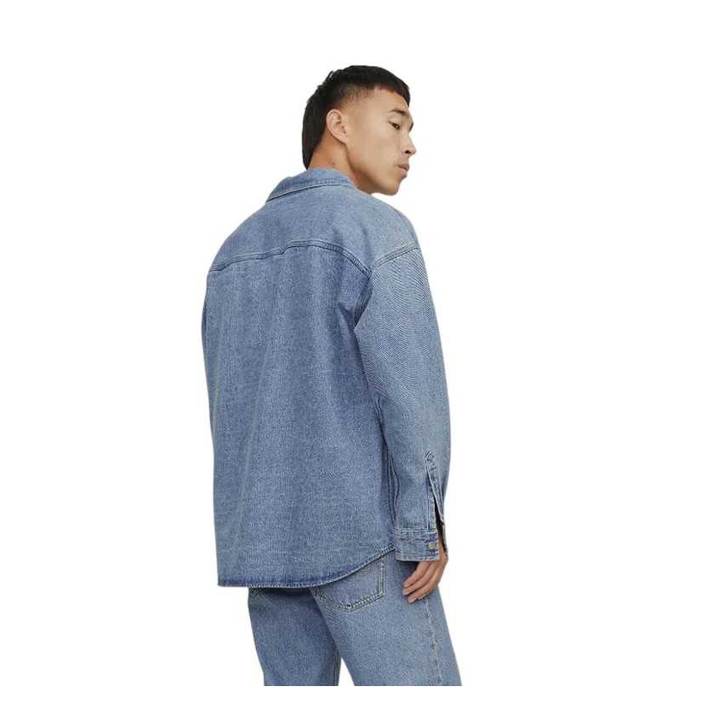Blue - Back - Jack And Jones Mens Santorini Long-Sleeved Shirt