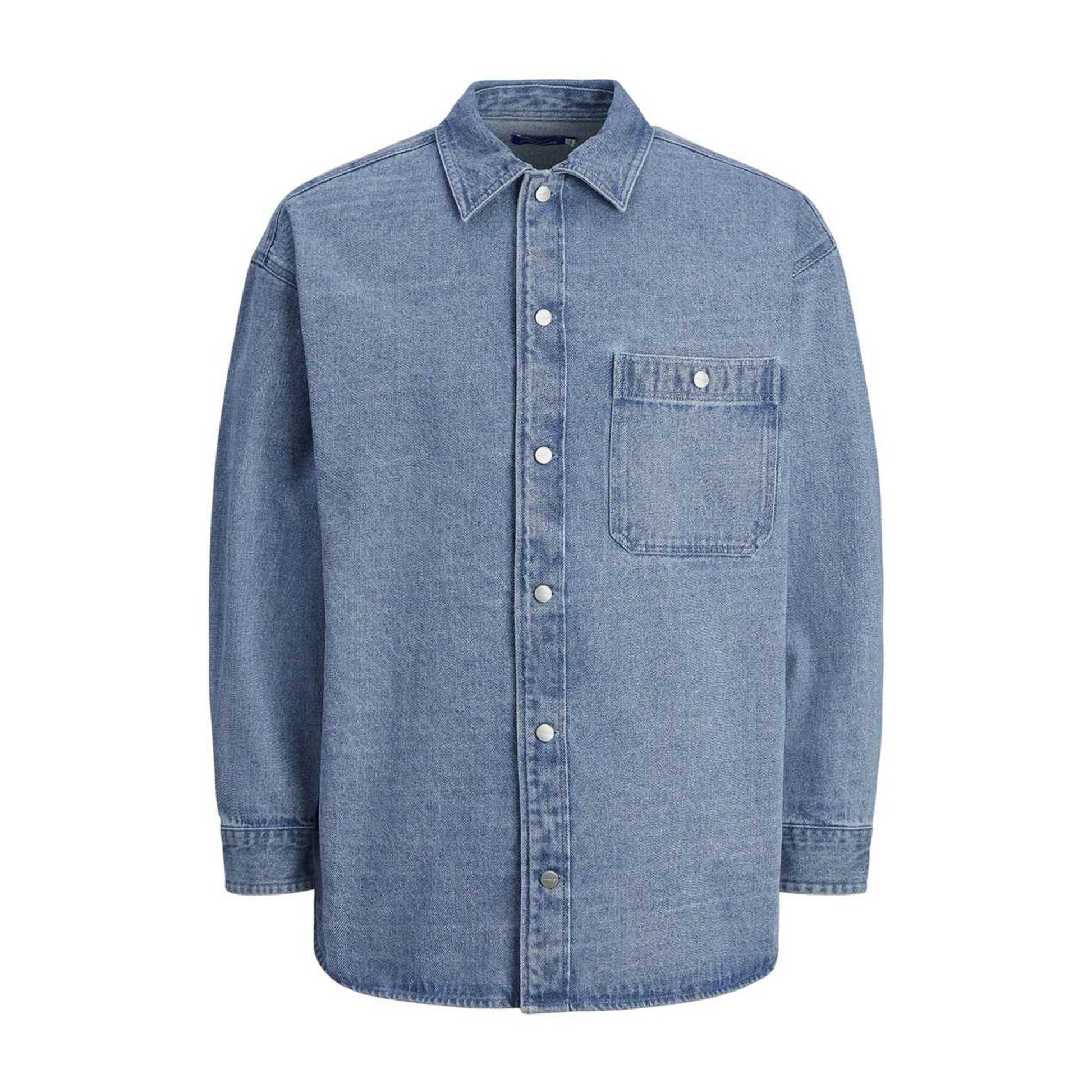Blue - Front - Jack And Jones Mens Santorini Long-Sleeved Shirt