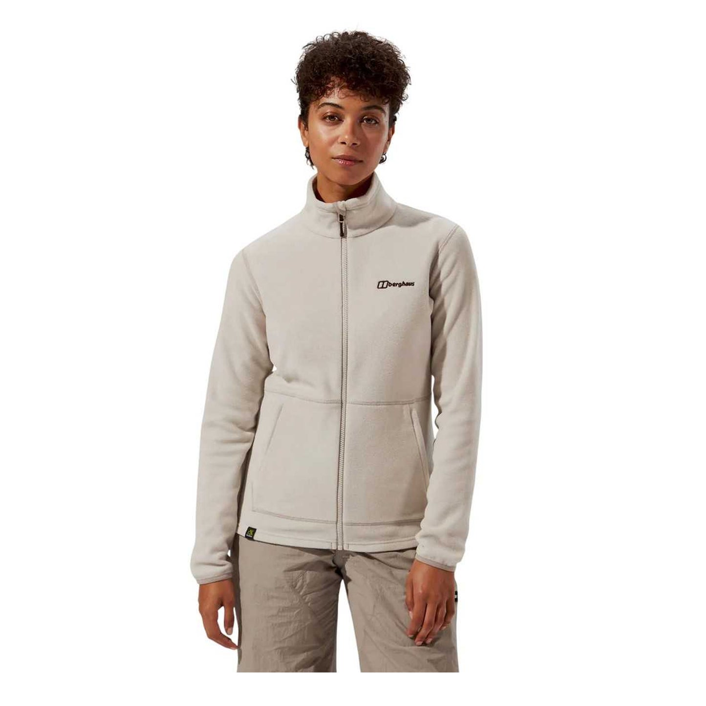 Grey - Side - Berghaus Womens-Ladies Prism 2.0 Micro Logo Fleece Jacket
