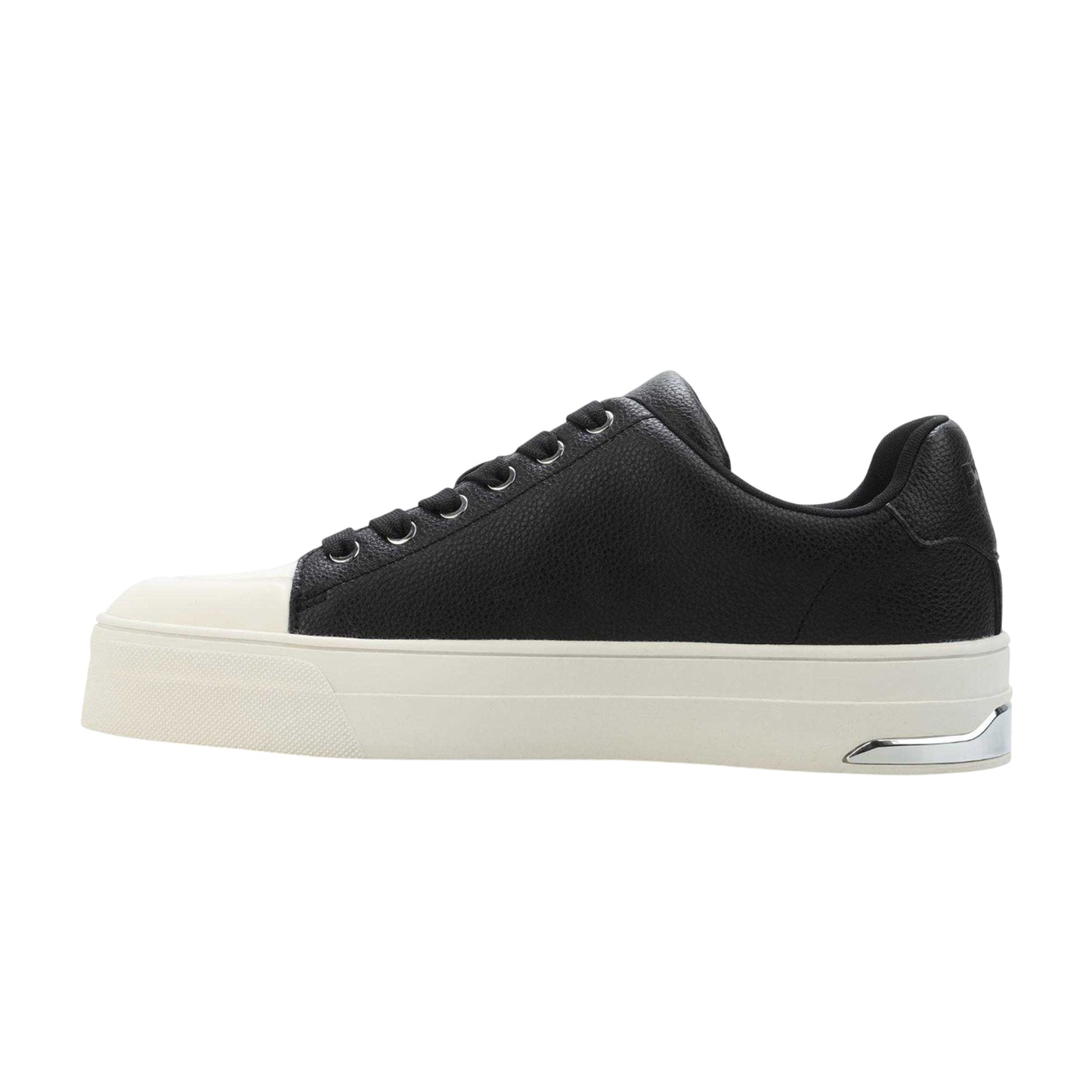 Black - Back - DKNY Womens-Ladies York Star Leather Trainers