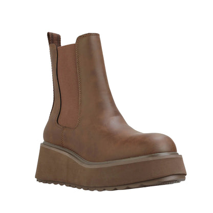 Brown - Front - Rocket Dog Womens-Ladies Heyday Platform Chelsea Boots