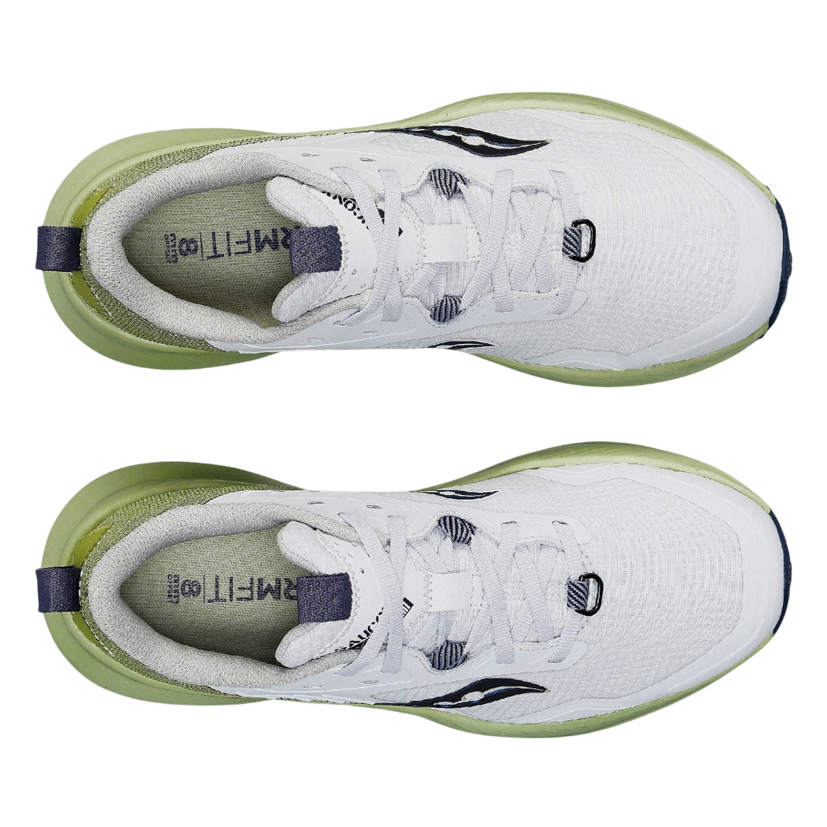 White-Green - Pack Shot - Saucony Mens Blaze Trail Trainers