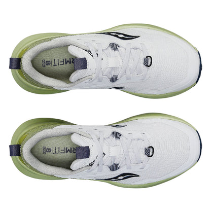 White-Green - Pack Shot - Saucony Mens Blaze Trail Trainers