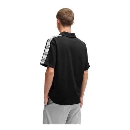 Black - Back - Hugo Boss Mens Dalpars Logo Polo Shirt