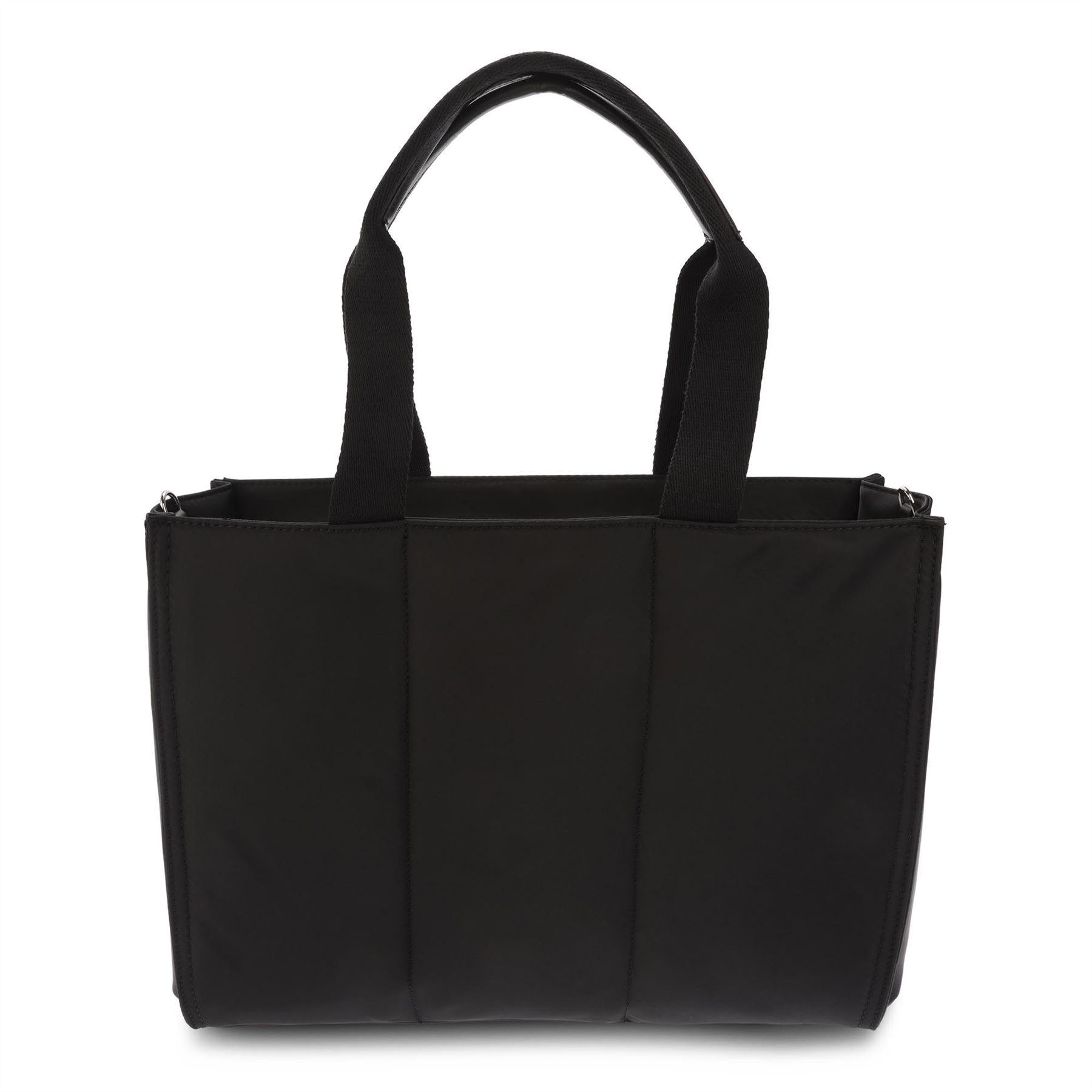 Black - Back - DKNY Paola Commuter Logo Tote Bag