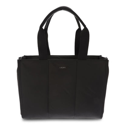 Black - Front - DKNY Paola Commuter Logo Tote Bag