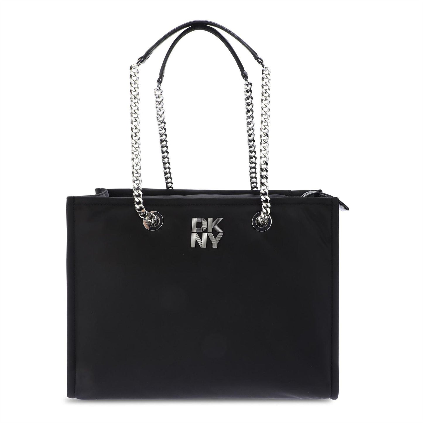 Black-Silver - Front - DKNY Lorena Tote Bag