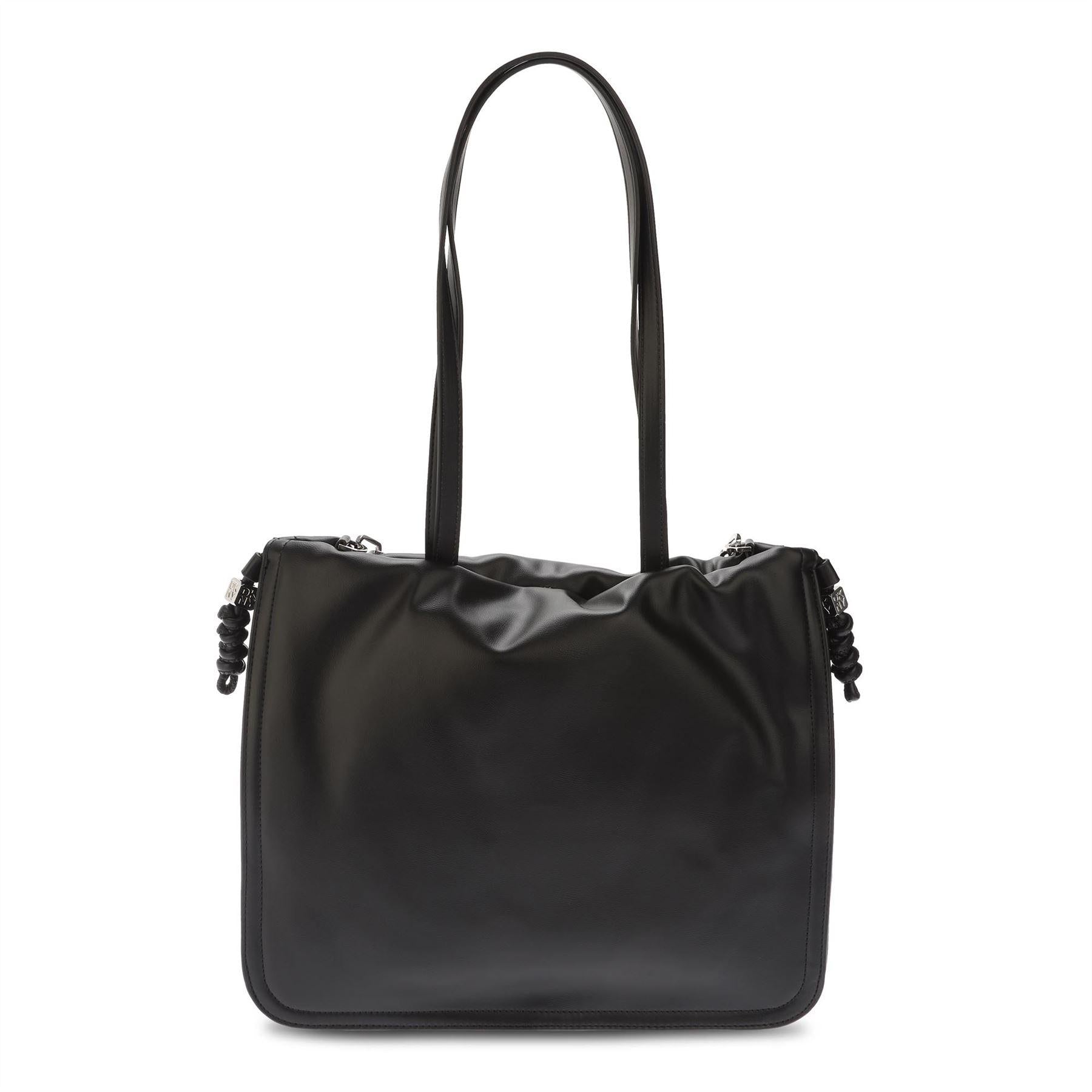 Black-Silver - Back - DKNY Halle Tote Bag