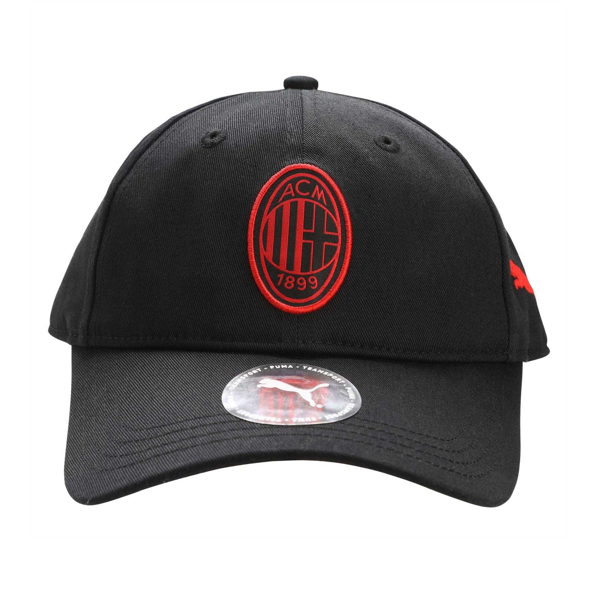 Black - Side - Puma Unisex Adult Essential AC Milan Baseball Cap
