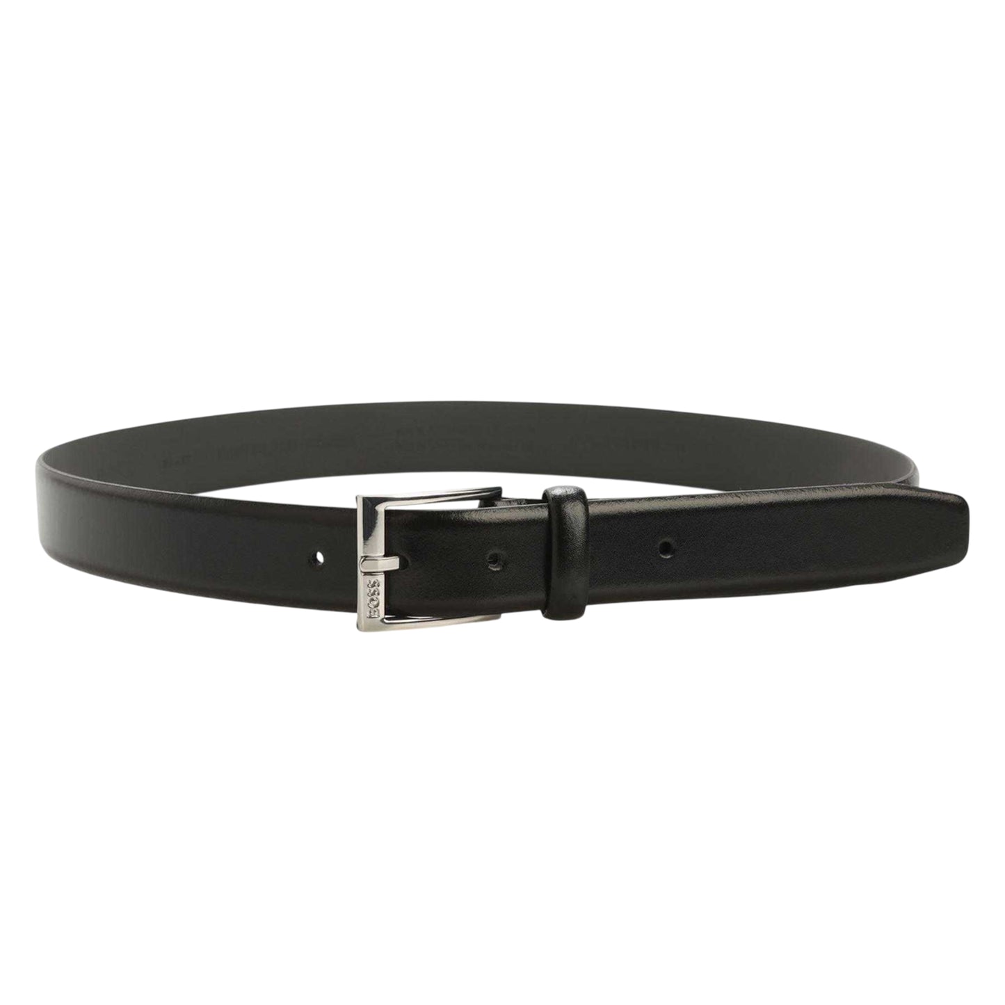 Black - Front - Boss Mens Elloy Leather Belt