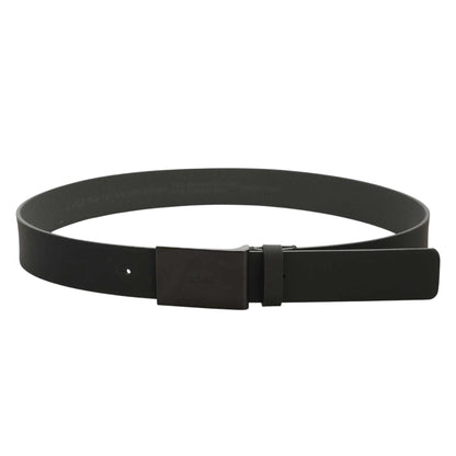 Black - Front - Boss Mens Tion Gum Leather Belt